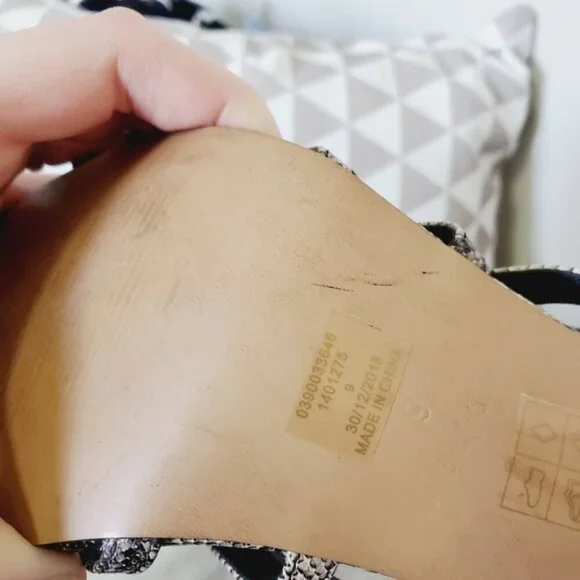 Asos Strappy Snake Python Party Baddie Holiday Heels 9 - Picture 6 of 6